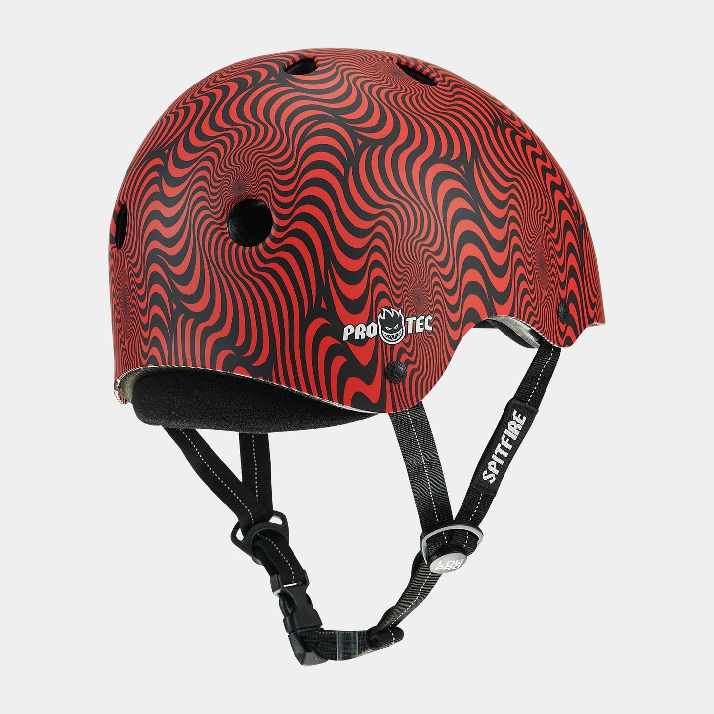 Pro Tec Low Pro Helmet X Spitfire Red Swirl