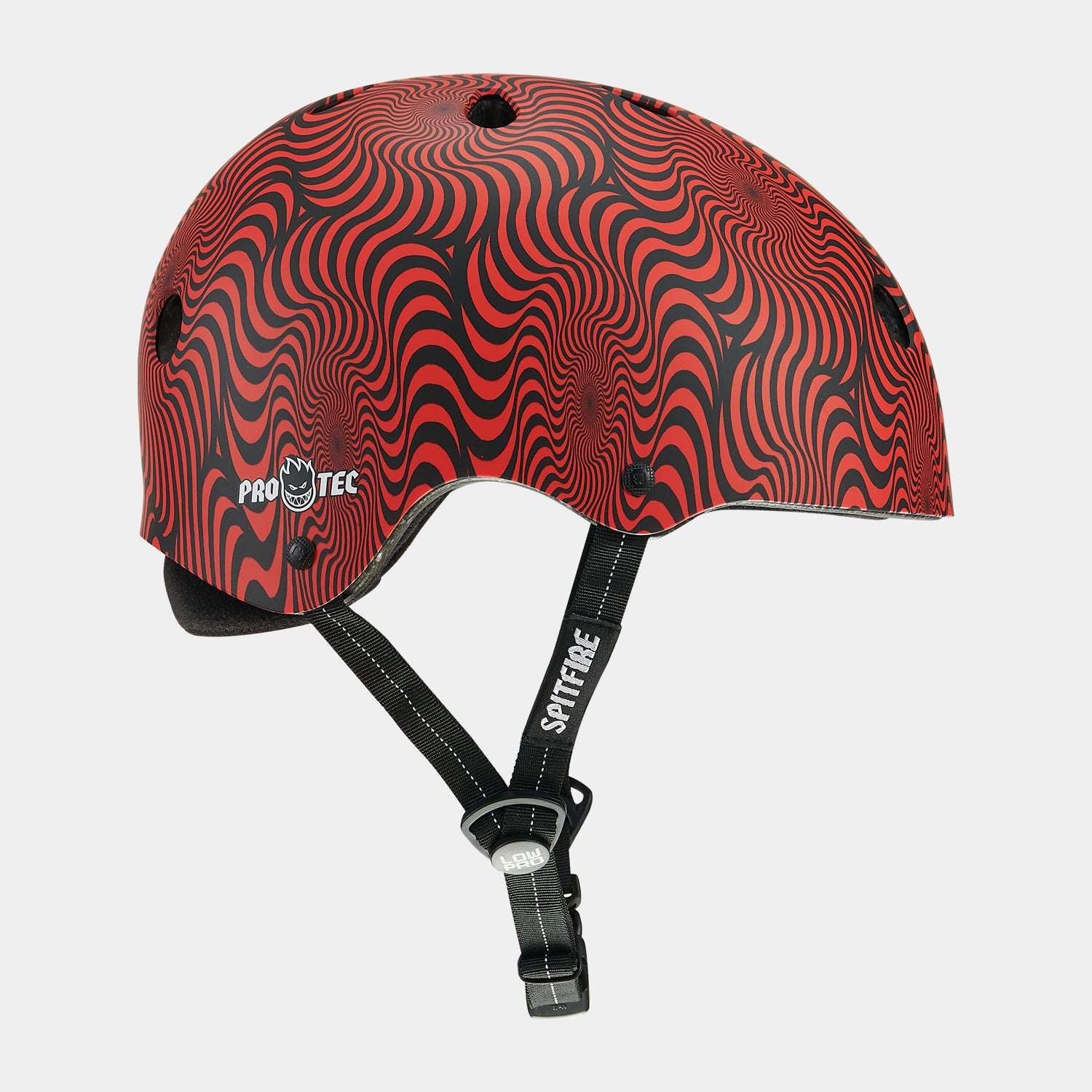 Pro Tec Low Pro Helmet X Spitfire Red Swirl