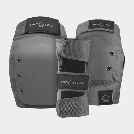 Pro Tec Street 3 Pack Pad Set Grey
