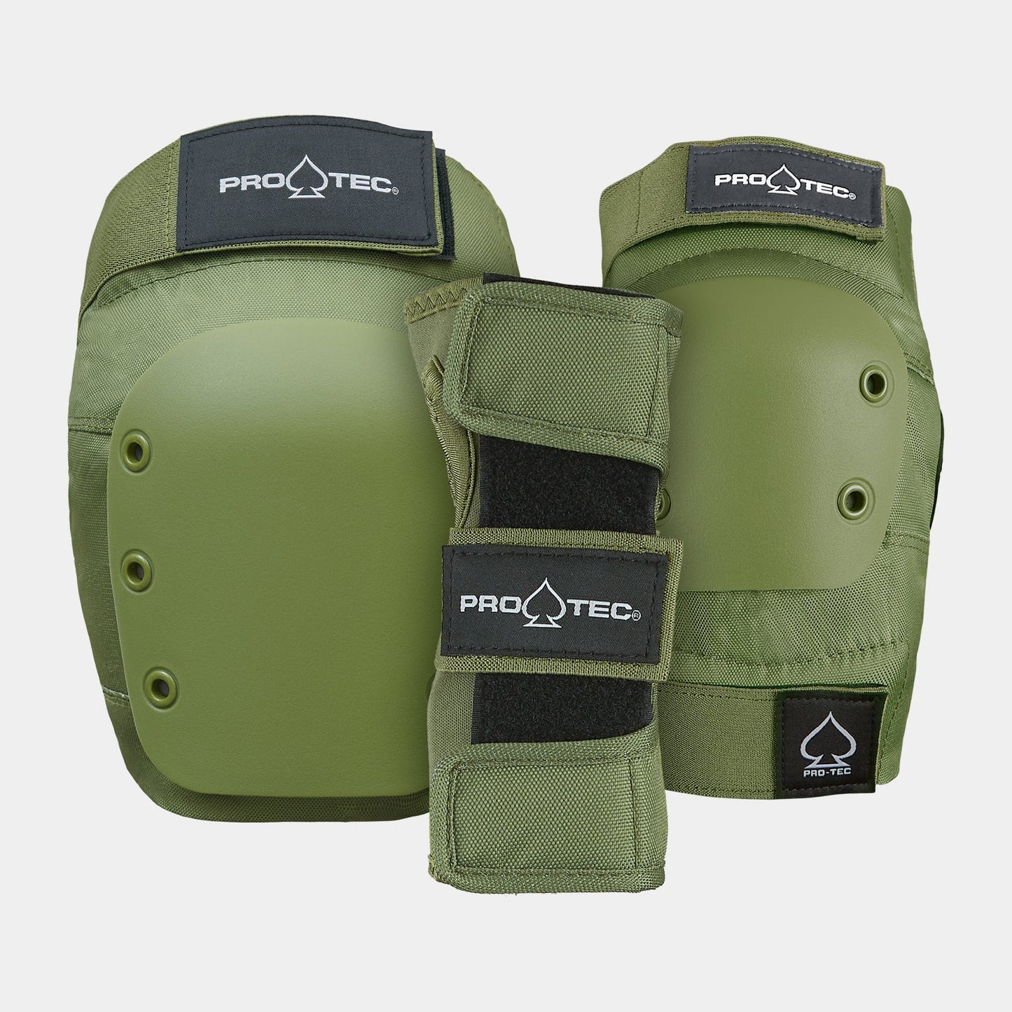 Pro Tec Street Gear Junior 3 Pack Pad Set Army Green